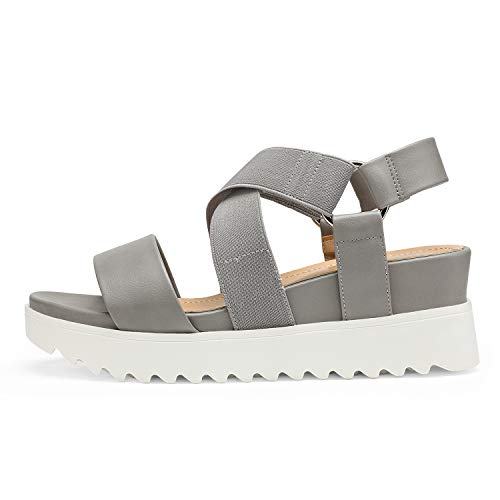 Image of DREAM PAIRS Women's Open Toe Ankle Strap Platform Wedge Sandals