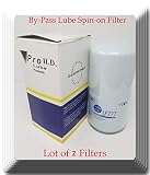 LF777v (Lot of 2 Filters) V-Pro H.D By-Pass Oil Filter Fits Cummins Caterpillar Freightliner IHC