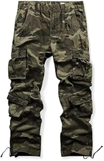 Ochenta Mens Cotton Loose Fit Multi Pocket Cargo Shorts