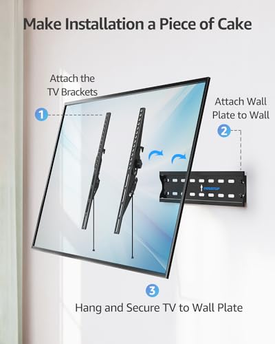 MOUNTUP TV Wall Mount, Tilting TV Bracket for Most 26-60 Inch LED LCD OLED Flat/Curved TVs, Low Profile Save Spacing, Fits 12" to 16" Stud, Max VESA 400x400mm up to 99 LBS - image 8