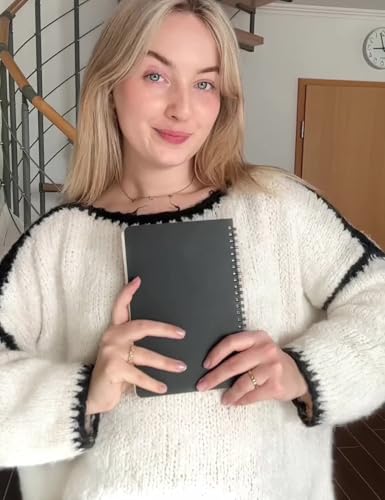 Flygo Oversized Sweaters for Women Long Sleeve Crew Neck Trendy Fall Sweaters Colorblock Chunky Knit Pullover3