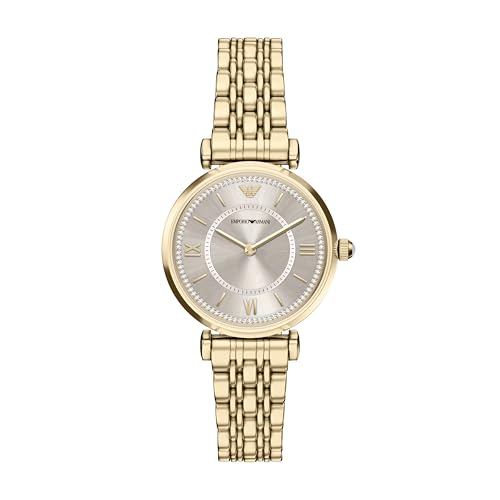 Emporio Armani Two-Hand Gold-Tone Stainless Steel Watch AR11766