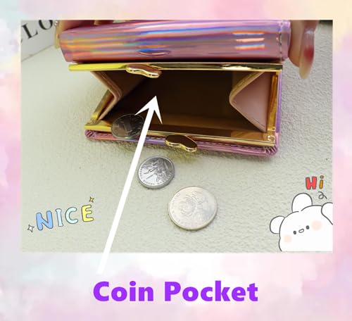 Smile Coin Purse Happy Face Kids Wallet with Charm Mini Coin Pouches and Strap - Preppy Aesthetic Y2K Wallet for Women3