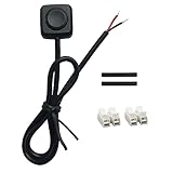 12V 24V Momentary Switch [1-Pack], Momentary Push Button Switch 11.5’’ Pre-Wired Mini ON Off Switch, Surface Mount Button Switch DIY Installation