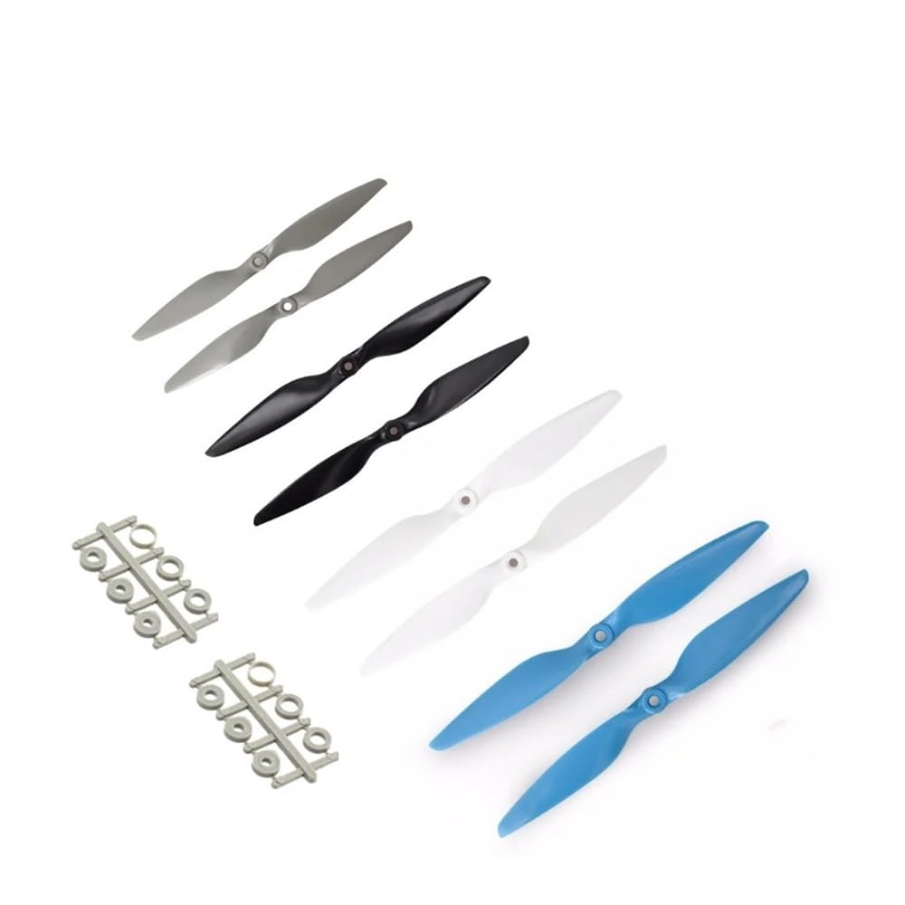Apto for avión RC Multirotor FPV Multirotor 5 Pares Apto for hélice MR CW CCW 8045 9045 1045 1145 Hélice de Nailon de Fibra de Vidrio(1045 Black)