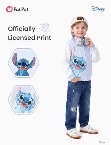 Image of Disney Marvel Bomber Jacket Spider Man Toy Story Cars Varsity Cardigan2-13Y | Officially Licensed Snap Button Coat,Fall Star Wars Graphic Cloth Top,Hulk Venom Stitch Mickey Lightning Mcqueen Kids Apparel