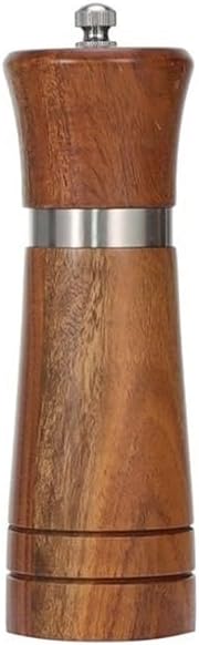 Salt and pepper grinder set, Wooden Salt and Home Kitchen Shaker Pepper or Grinder(6 Inch)