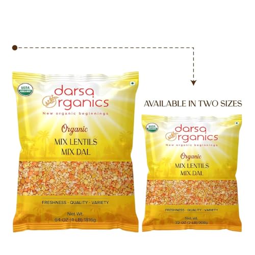 Darsa Organics MIX-DAL-4LB Lentils 4 Lb I Food Grade Plastic Pouch | Usda Organic | Non-Gmo | Chemical-Free thumb #8