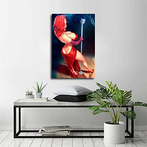 Ixx Jessica Rabbit Sexy Movie Canvas Art Poster And Wall Art Picture Print Modern Family Bedroom Decor Posters 16X24Inch(40X60Cm) #TOP5