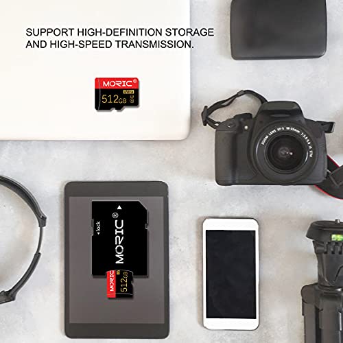Micro Sd Card With Adapter 512Gb Fast Speed Memory Card Class 10 For Game Console,Android Smartphone,Tablet And Drone #TOP7