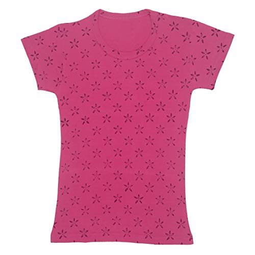 Image of indi weaves Girls Half Sleeve Cotton Printed T-Shirts Pack of 4