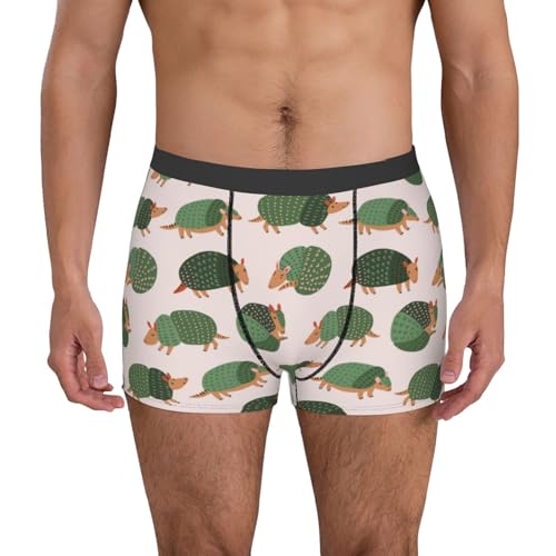 Cute Armadillo Print Underwear For Men Comfy Cozy Holiday Boxer Briefs2