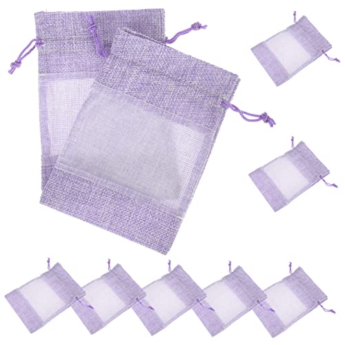 10 Bolsas de Saco de Lavanda Vacías de Organza Ligero miniatura 1