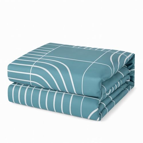 Image of Castiqa Cotton Feels Microfiber Fabric Floral Designs Super King Size Fitted Bedsheet with 2 Pillow Covers 72x78 inch (Fits Upto 12Inch Mattress) (Teal)