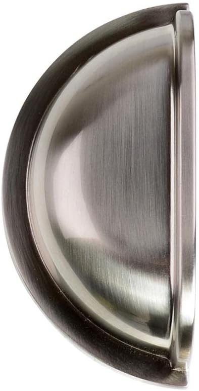 3 in. (76 mm) Satin Nickel Traditional Bin Cup Drawer Pull (25-pack)