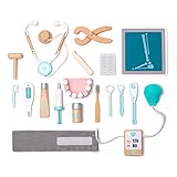 💊 HIGH QUALITY & DEKORATION: Das Stethoskop ist so real, dass man tatsächlich Hitze Beat, Magnetic verbindet verschiedene Teile hören, die einfach zu spielen gemacht, es herausnehmbare Zähne hat, hat die ID-Karte und Rezept einen Platz für ein Kind zu füllen Informationen entsprechen, so Ihre Kinder können Rollenspiel wie ein echter Zahnarzt