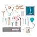 umu Juego de madera para niños pequeños, 18 unidades, calidad dentista, juego médico para niños de 3, 4 y 5 años de edad