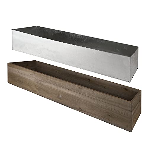 CYS EXCEL Rectangular Planter 40x8 with zinc liner