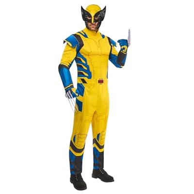 Rubies Disfraz Lobezno para adultos, Jumpsuit impreso, guantes con cuchillas y máscara, Wolverine, Licencia Oficial Marvel Deadpool 3 para Carnaval, Halloween, Despedidas, Fiestas Temáticas y Cosplay | Ya disponible en tu tienda friki favorita! En mundofriki.es!