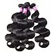 12A Human Hair Bundles 400g Body Wave Bundles Human Hair Extensions 12 14 16 18 Inch Brazilian Virgin Body Wave 4 Pieces Deals Unprocessed Brazilian Quick Weave Extensions Natural Black