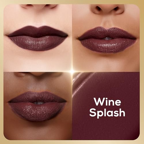 Image of RENEE H2O Hydrating Creme Lipstick-Wine Splash, Super Glossy, Lightweight, Non-drying & Hydrating, Easy Glides Formula with Intense Pigment, Shea Butter, Hyaluronic Acid, Jojoba Oil Infused