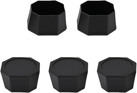 Pickleball Paddle Butt End Cover - Replacement & Repair Protector for Racket Longevity Black Colour Pack of 5