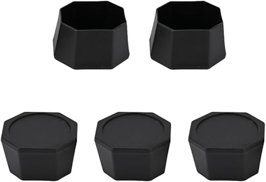Pickleball Paddle Butt End Cover - Replacement & Repair Protector for Racket Longevity Black Colour Pack of 5