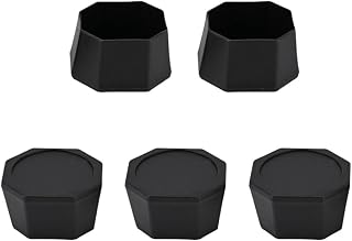 Pickleball Paddle Butt End Cover, 5pcs, Black