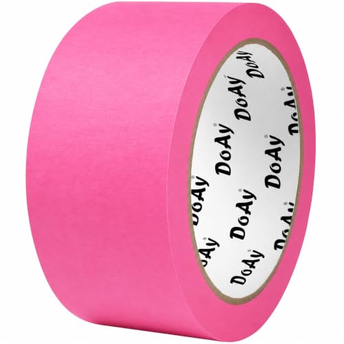 Image of Pink Painters Tape - Masking Tape 2 Inch Wide (1.88 inch x 90FT) - Multi-Surface, Smart Adhesion, Indoor & Outdoor - 1 Roll Paint Tape for DIY, Labeling, Art, Car (#3910)