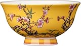  Bol à céréales, bol en céramique, bol à soupe, bol à riz, bol à petit-déjeuner, bol à riz en porcelaine de style palais ancien chinois, bol à bouillie, bol à soupe12 cm 4,72 bol à pied en céramique, b