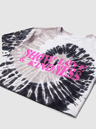Image of happy nation Girls Relaxed Cotton Crop T Shirt