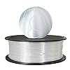CC3D Silk Pearl White PLA Filament 1.75 mm 1KG 3D Printer Consumables 2.2LBS Spool Fit Most FDM Printer Silky Shiny Metallic PLA 3D Printing Material Silk White Color