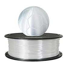 CC3D Silk Pearl White PLA Filament 1.75 mm 1KG 3D Printer Consumables 2.2LBS Spool Fit Most FDM Printer Silky Shiny Metallic PLA 3D Printing Material Silk White Color