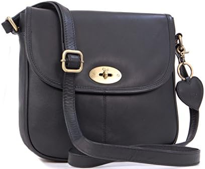 Gigi - Women's Leather Saddle Bag - Shoulder/Cross Body Handbag with Long Adjustable Strap - OTHELLO 8775