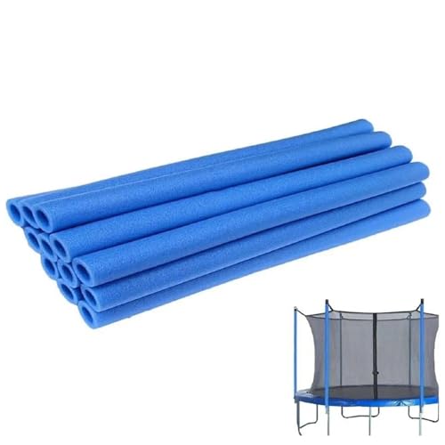 Lot de 12 Manchons en Mousse pour Poteau De Trampoline, 88 Cm, Étanche, Tube Rond De Protection pour Trampoline, Accessoires De Trampoline (Blue)