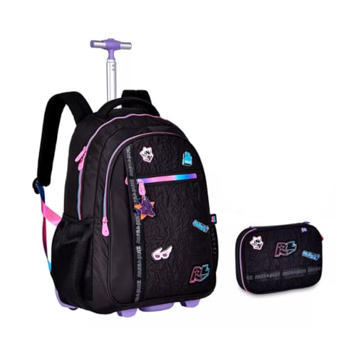 Kit Mochila Escolar Rodinha E Estojo Rafa E Luiz RL24018