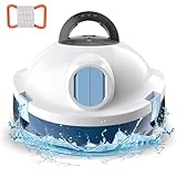 INSE Y10 Poolroboter Akku Poolsauger,Starke Saugkraft,90 Minuten Leistungsstarke Reinigung, Automatische Parken, LED-Anzeigen, Kabellos Poolreiniger für Aufstell/Einbauschwimmbecken bis 100m²