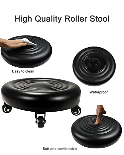 Vapaa taide Banqueta de rodinhas com 5 rodas moderna banco baixo para escritório doméstico masculino