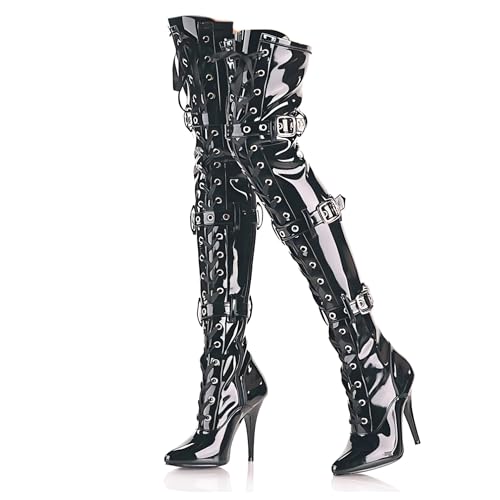 Stripper Knee Boots With Heels