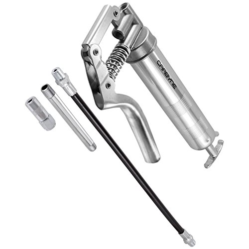 Carbyne Mini Pistol Grease Gun, Heavy Duty Professional Quality, 3000 PSI. 12 inch Flex Hose and 4 inch Rigid Extension. - Thumbnail 5
