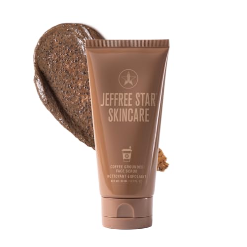 Jeffree Star Cosmetics Coffee Grounded Face Scrub, Exfoliating, Nourishing, Vegan, 80 ML / 2.7 FL OZ.