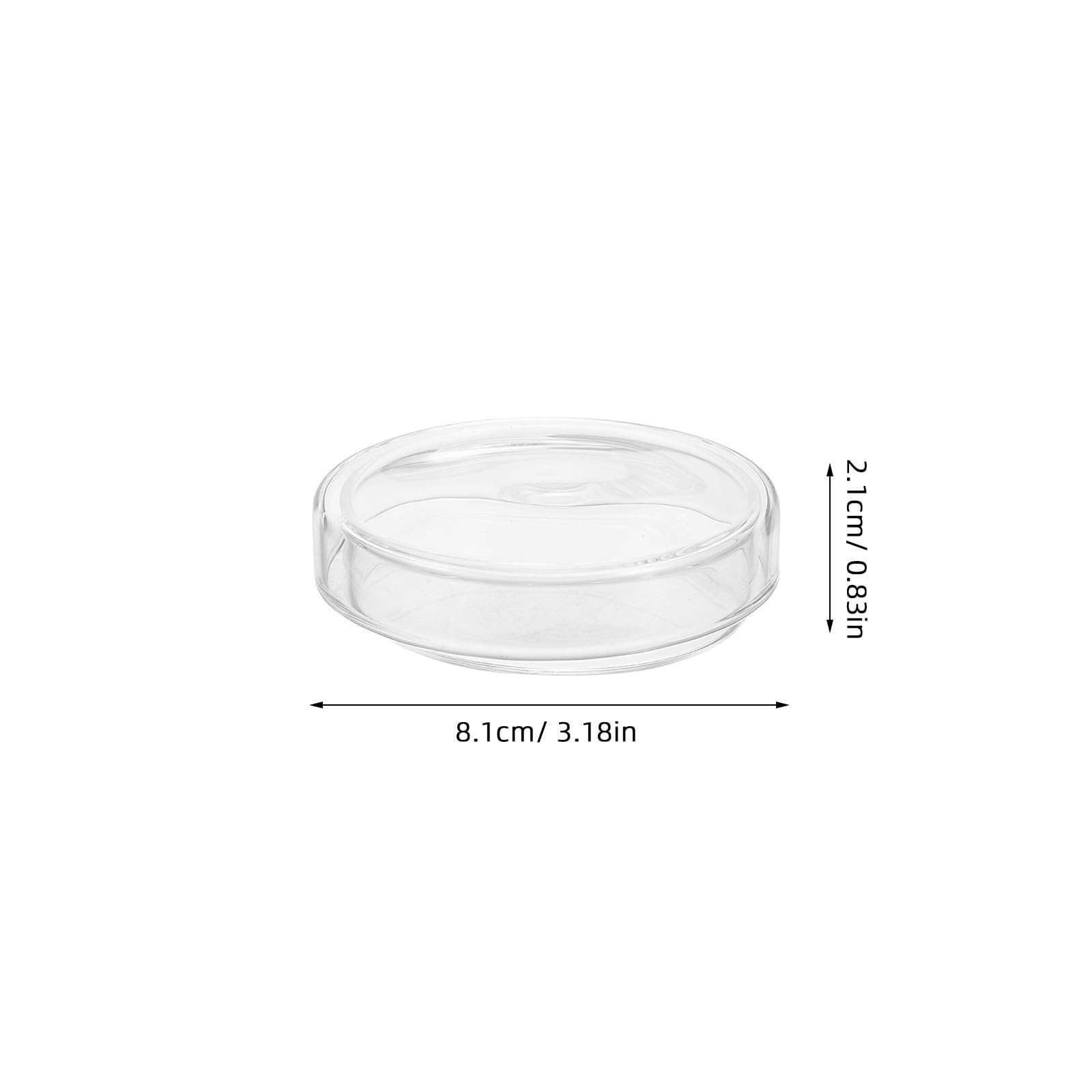Lot de 5 Boîtes de Pétri en Verre Borosilicaté Haute Résistance, Design Fiable et Pratique, pour Expériences Scientifiques et Culture Cellulaire en Laboratoire