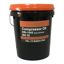 Torin ISO 32 Grade Synthetic Based Compressor Lubricant Standard 4000 Hour Rotary Screw Air Compressor Lubricating Oil 5 Gallon Pail Extended Life Oils