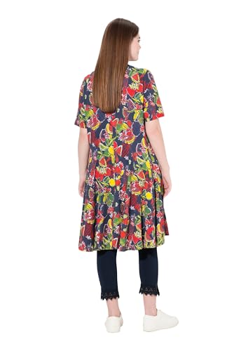 Robe de mi-saison Ulla Popken en jersey confortable de coton bio