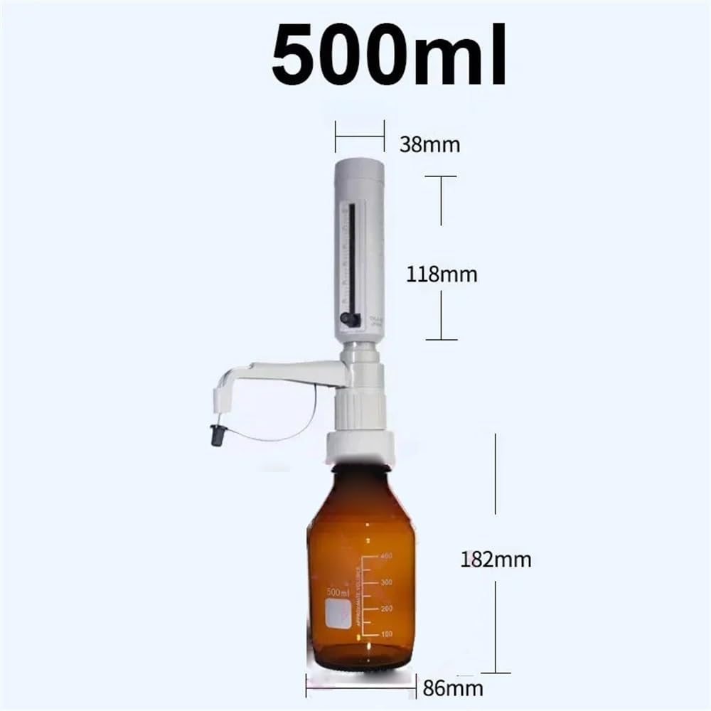 Laborausstattung und -bedarf Einstellbare Dosiervorrichtung Ausgestattet mit transparentem Braunglas Dosier 250ml 500ml 1000ml