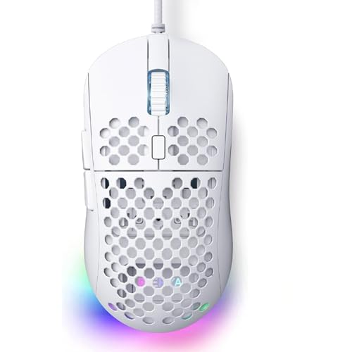 Ratón para juegos con cable Dierya Falcon de 12800 dpi para mejorar tu zona de juego en casa