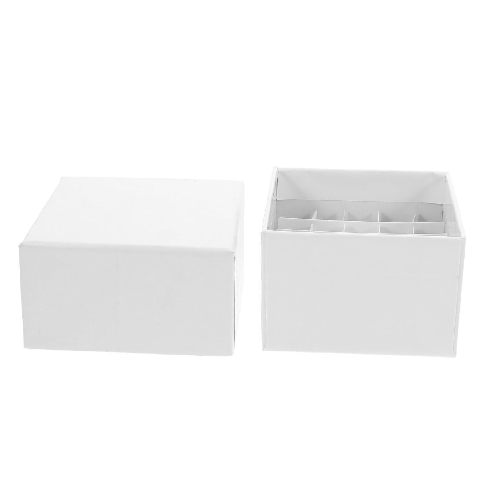 Hemobllo Microtube Box with Lid 25-Well Cardboard Storage Freezer Box for Laboratory Consumables and Sample Preservation