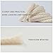 NDTEZUGT 5/16''(8mm) Wide Thick Rope Shoe Laces for Air Force 1, Round Cotton Shoelaces for Dunk Low Sneakers, Replacement Shoe Strings for AF1 (Beige, 54''/140cm)