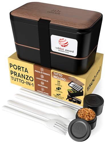 Umami Porta Pranzo Lunch Box Impilabile Con 4 Scomparti E
