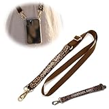 LS-LebenStil Exklusive Handykette Champagner Baby mit Universalpad zum Umhängen 2 Karabiner von Smartphones Handyschnur Handyband Umhängeband ohne Hülle für Apple iPhone Samsung